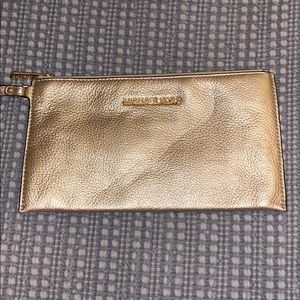 Gold Michael Kors wristlet